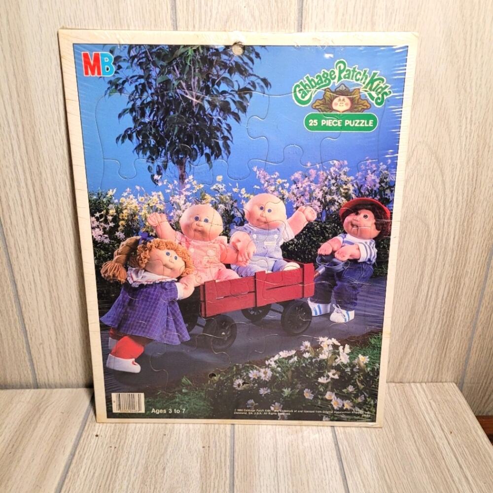 Vintage 1984 Cabbage Patch 25 Piece Bord Puzzle New Sealed Package
